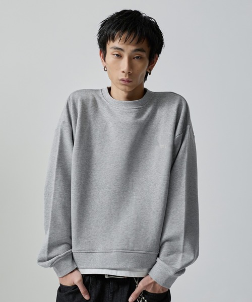 トレーナー スウェット サンフェードコンパクトクルーネック