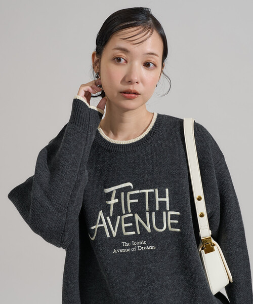 FREAK'S STORE（フリークスストア） ニット セーター 配色ロゴ刺繍