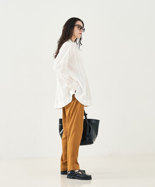 collex（コレックス） ブラウス シャツ タックフリルブラウス