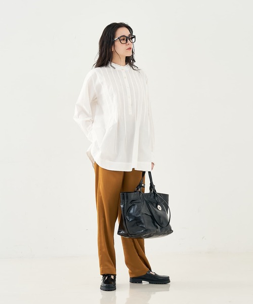 collex（コレックス） ブラウス シャツ タックフリルブラウス