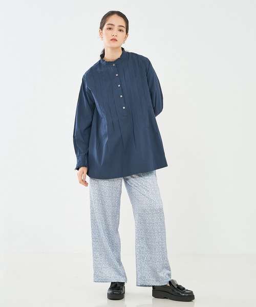 collex（コレックス） ブラウス シャツ タックフリルブラウス