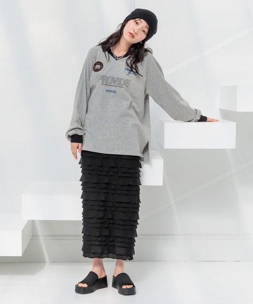 LOWRYS FARM（ローリーズファーム） フリルスカート FREE ホワイト