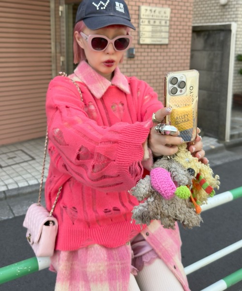 Alley Tokyo ニット セーター 「リバイバル」ハートダメージニット