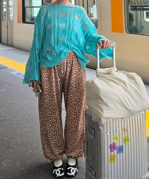 Alley Tokyo ニット セーター 「リバイバル」ハートダメージニット