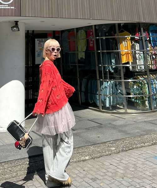 Alley Tokyo ニット セーター ハートダメージニット レディース