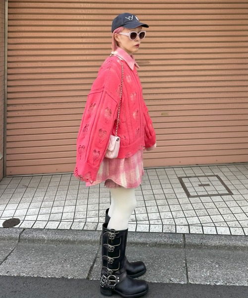Alley Tokyo ニット セーター 「リバイバル」ハートダメージニット