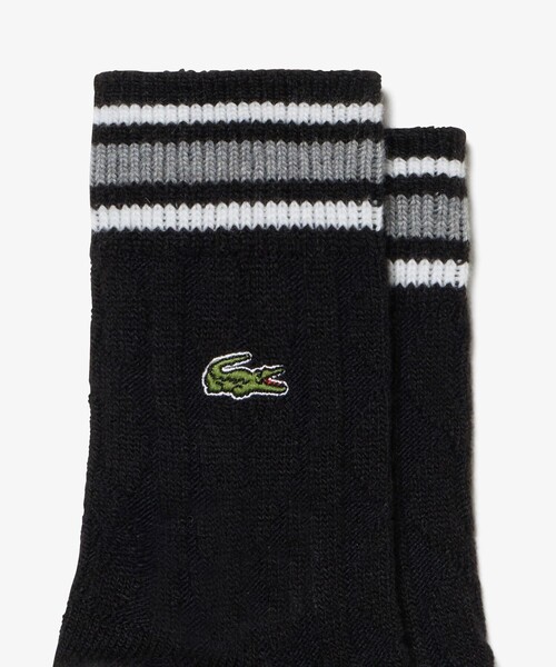 LACOSTE（ラコステ） 靴下 ウィメンズケーブルニットボーダーソックス