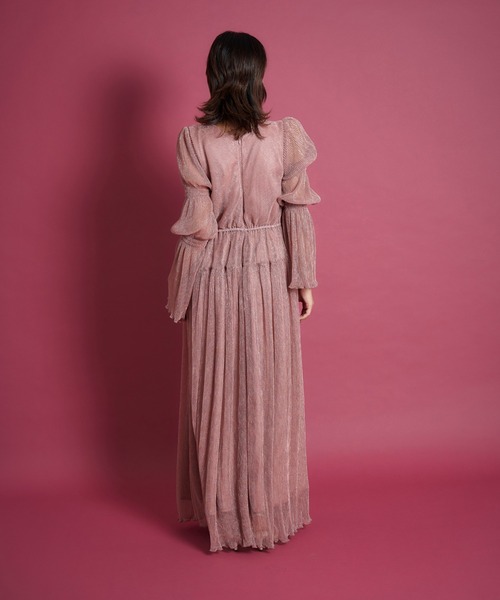 My shawty（マイシャウティー） ドレス lame pleats dress : ZOZOTOWN