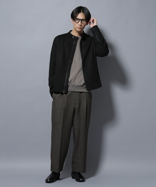 NANO universe（ナノ・ユニバース） 革ジャン ライダース フェイク