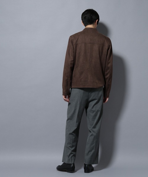 NANO universe（ナノ・ユニバース） 革ジャン ライダース フェイク