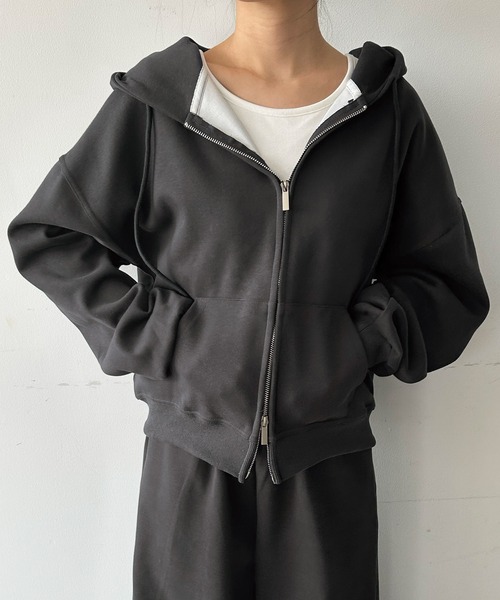 Ampirula セットアップ フード付きパーカー ワイドパンツ セットアップ