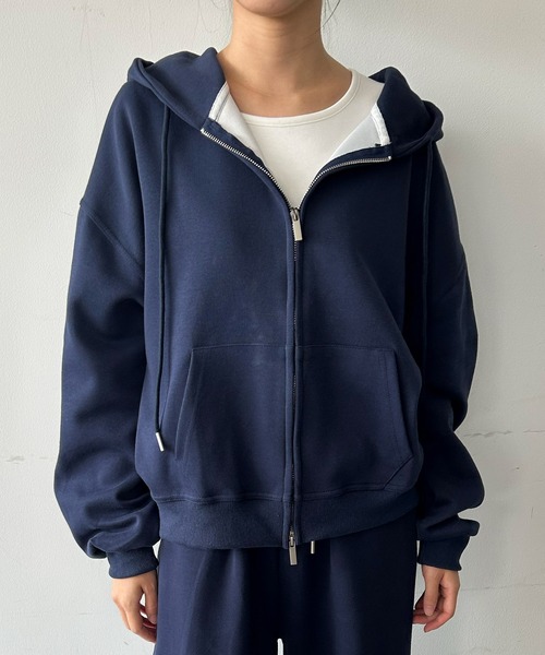 Ampirula セットアップ フード付きパーカー ワイドパンツ セットアップ