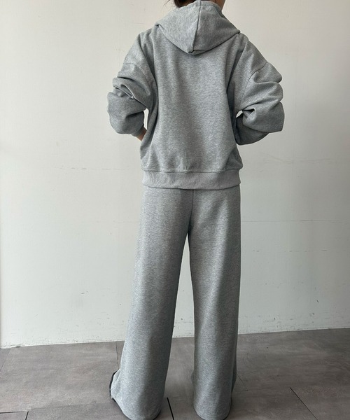 ACTIVEM フード付きスウェットセット グレー　新品タグ付 ムーブスポーツ MoveSport 【Numberコラボ｜ACTIVE SUITS】2FACE