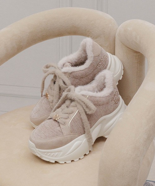 RANDA（ランダ） スニーカー 「TOM and JERRY」ファーデザイン