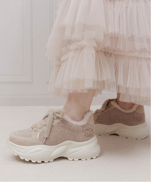 ランダ（RANDA）/＜25秋冬新作＞【TOM and JERRY】ファーデザインスニーカー RANDA（ランダ） スニーカー 「TOM and JERRY」ファーデザイン