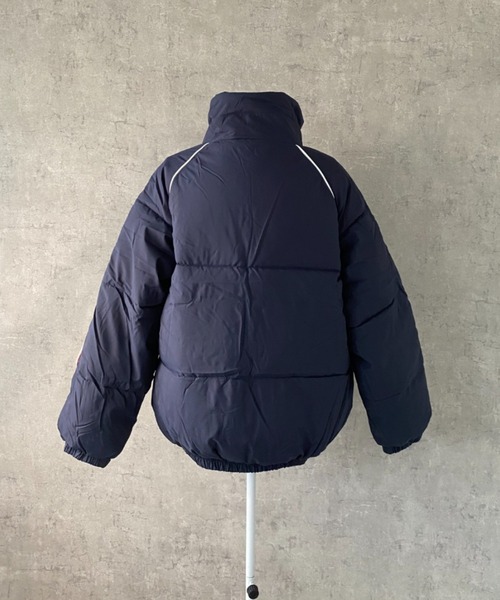 TAYLORMADE アウター 中綿ダウンジャケット フリルブルゾン ネイビー TAYLORMADE アウター 中綿ダウンジャケット フリルブルゾン ネイビー