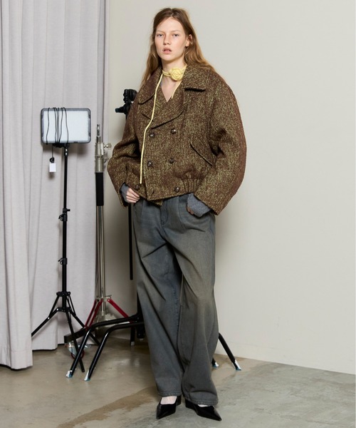 ブルゾン アウター Trench Blouson / トレンチブルゾン レディースの画像