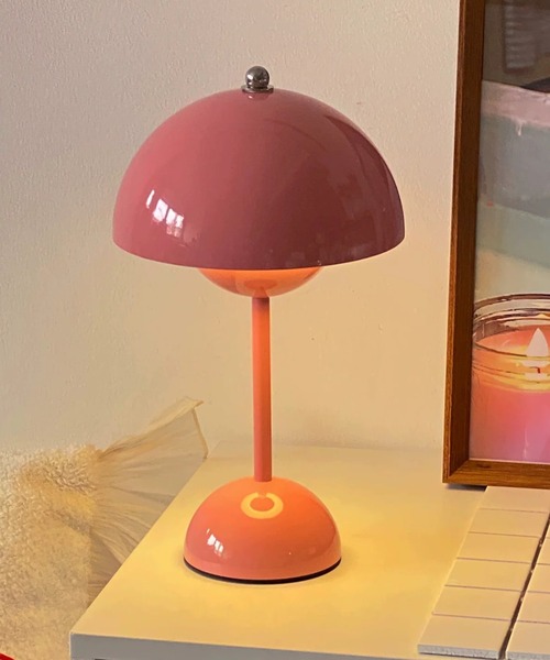 【セレナイト】マッシュルーム　ライトスタンド付 照明 USB Mushroom table lamp : ZOZOTOWN Yahoo!店 - 通販 - Yahoo