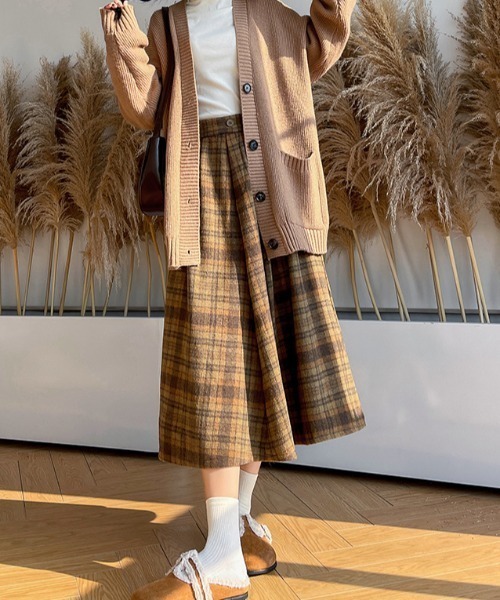 カーカムス cammie スカート チェック柄スカート : ZOZOTOWN Yahoo!店 - 通販