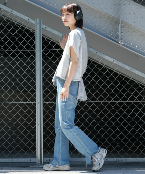 「etsinta」 半袖カットソー ONE SIZE グレー レディース_画像8