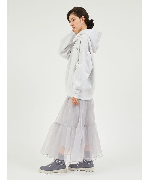 emmi ロング スカート チュールボリュームシアースカート : ZOZOTOWN