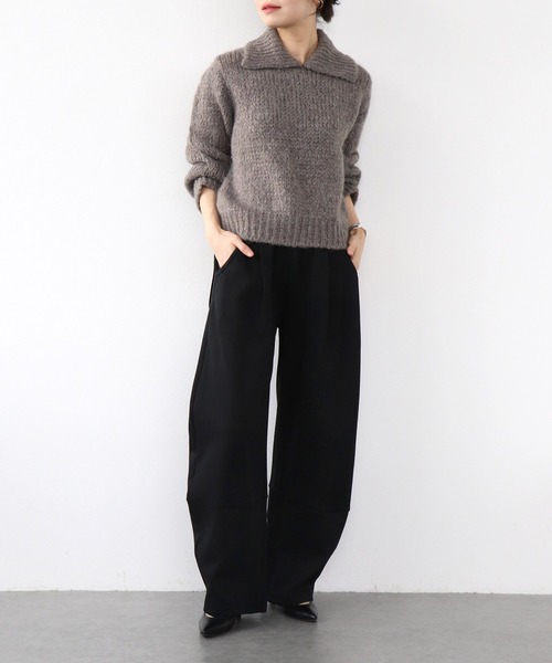 TRICOTS JEAN MARC ニット セーター CLAUDIAオープンカラーニット