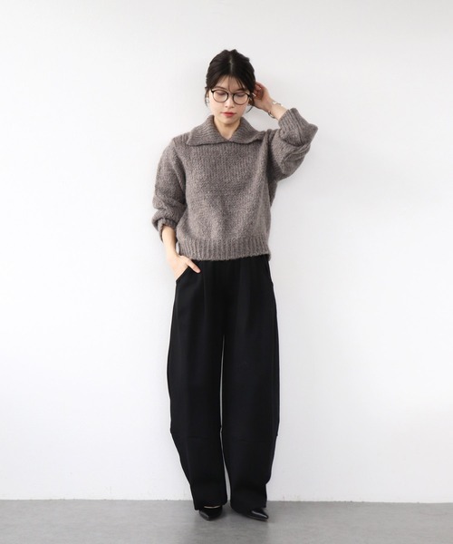 TRICOTS JEAN MARC ニット セーター CLAUDIAオープンカラーニット