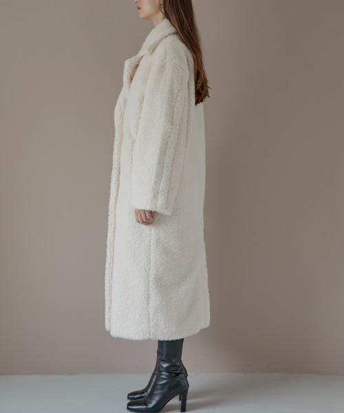 ACYM（アシーム） コート アウター テディボアロングコート レディース