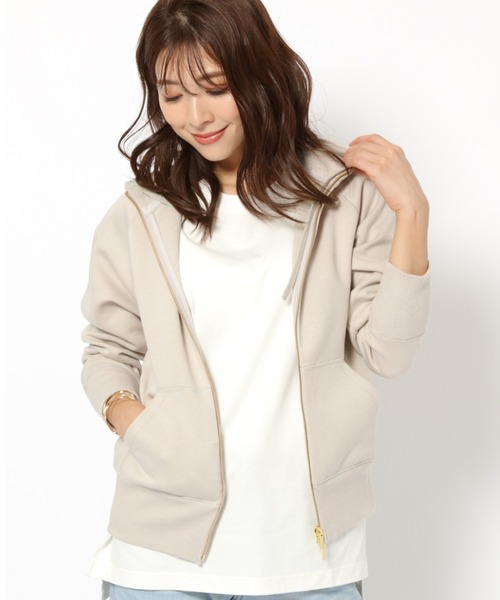 「BARNYARDSTORM」 ジップアップパーカー 0 ベージュ レディース_画像9