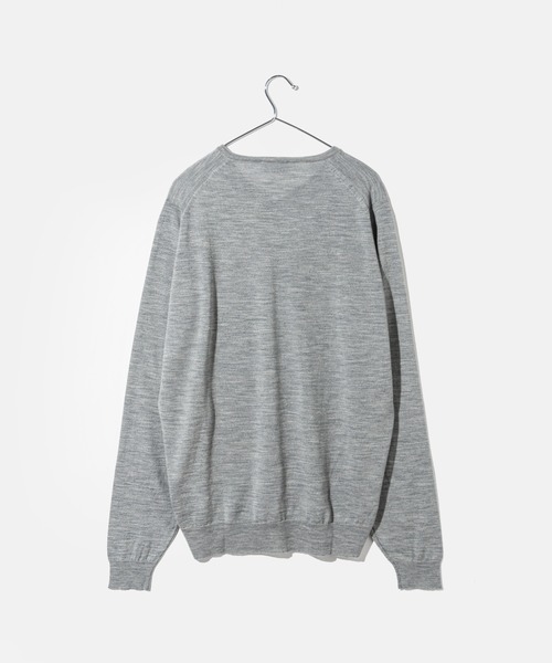 【新品未使用タグ付】ジョンスメドレー メリノウール 長袖 ニット Vネック S JOHN SMEDLEY（ジョンスメドレー） セーター ニット JOHN SMEDLEY