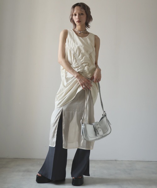 「Ulysses」 「Doula Doula」ノースリーブワンピース F ベージュ レディース_画像3