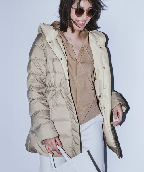 23区 ベージュ ジャンパー サイズ38 23区（ニジュウサンク） ジップアップパーカー 38 グレー レディース