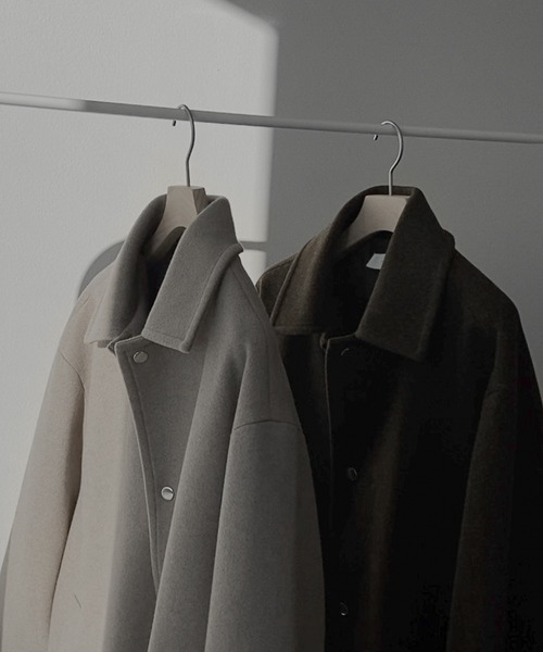 「remer」 コート SMALL モカ メンズ_画像4