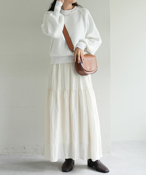 「DISCOAT」 長袖ニット FREE グレー レディース_画像7