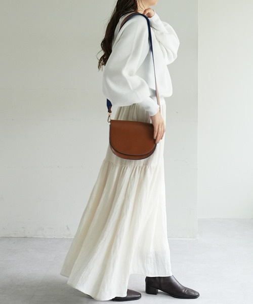 「DISCOAT」 長袖ニット FREE グレー レディース_画像9