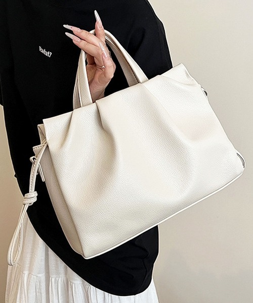 新品✨高級✨本革✨ホワイト トートバッグ ハンドバッグ ショルダー トゴレザー ハンドバッグ 本革バッグ 爆買 TOGOレザー トートバッグ ショルダー