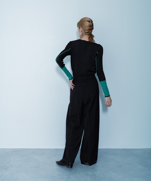 「DOLLUPOOPS」 長袖ニット 38 グリーン レディース_画像5