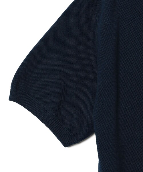 ポロシャツ crepuscule / Co/Ra Moss Stitch Skipper メンズ レディースの画像