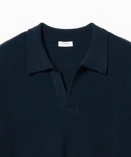 ポロシャツ crepuscule / Co/Ra Moss Stitch Skipper メンズ レディースの画像