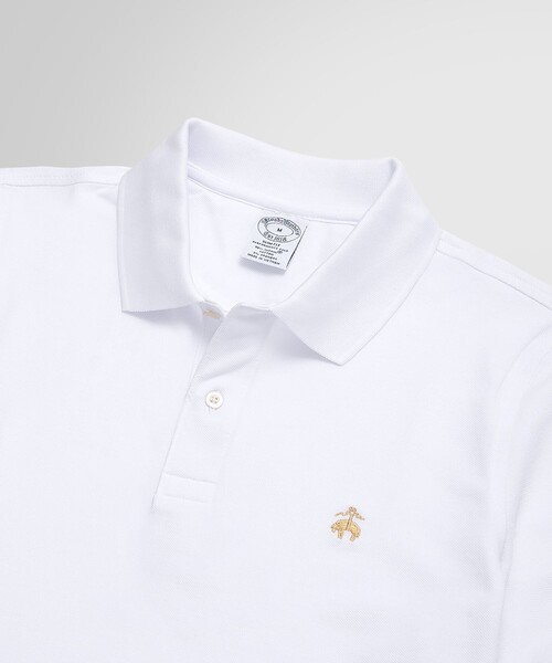「BROOKS BROTHERS」 半袖ポロシャツ SMALL チャコール メンズ_画像3