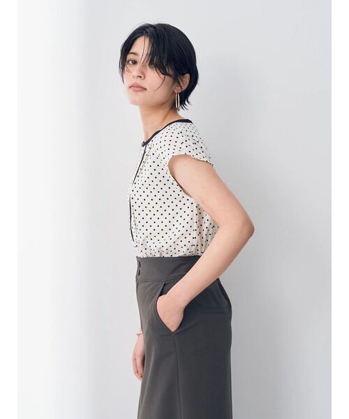 「YECCA VECCA」 ノースリーブブラウス FREE ネイビー レディース_画像2