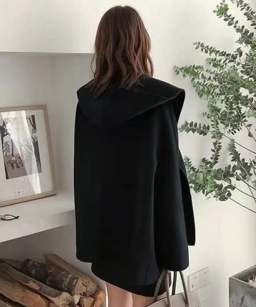 「Doula Doula」 「Bifrost」チェスターコート S チャコールグレー レディース_画像7