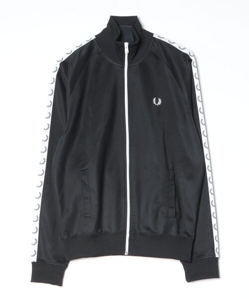 フレッドペリー 黒 ジッパージャージ FRED PERRY（フレッドペリー） ジャージブルゾン M ブラック