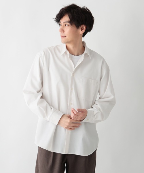 GLOBAL WORK（グローバルワーク） シャツ お手入れらくらくシャツ