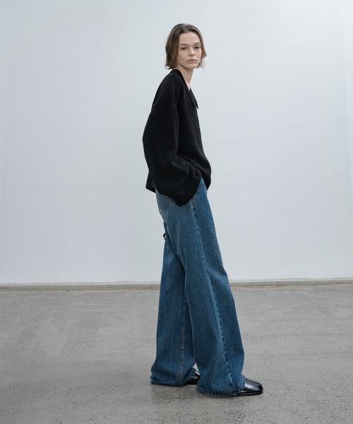 「EKCOOKIES」 デニムパンツ S インディゴブルー レディース_画像4