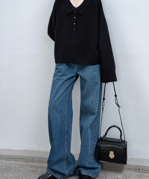 「EKCOOKIES」 デニムパンツ S インディゴブルー レディース_画像7