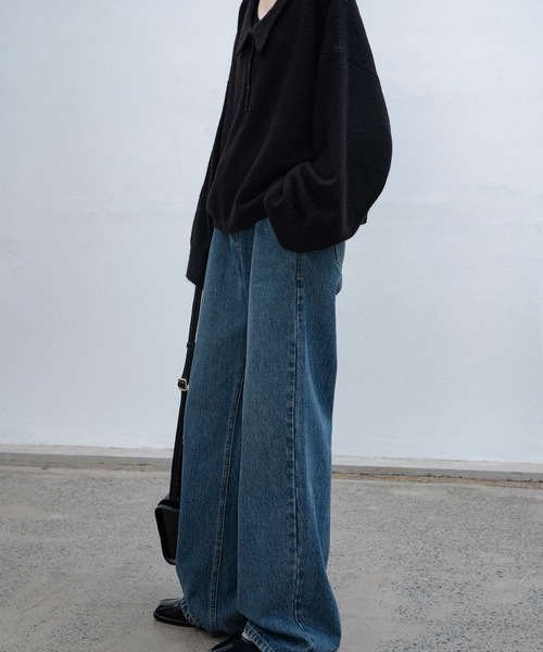 「EKCOOKIES」 デニムパンツ S インディゴブルー レディース_画像8