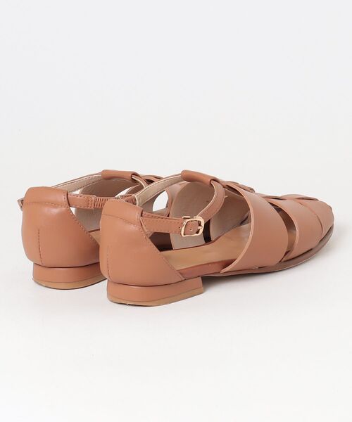 「PICHE ABAHOUSE」 フラットサンダル 37 ブラウン レディース_画像2