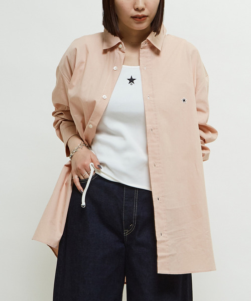 「CONVERSE TOKYO」 長袖シャツ FREE ブラック レディース_画像6