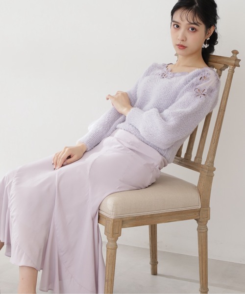 「JILL by JILL STUART」 長袖ニット FREE ホワイト レディース_画像2